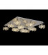 Salisbury Square 13 Light G9 Flush Light With Polished Chrome Square And Crystal Shade-3
