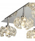 Salisbury Square 13 Light G9 Flush Light With Polished Chrome Square And Crystal Shade-8