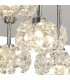 Salisbury Square 13 Light G9 Flush Light With Polished Chrome Square And Crystal Shade-9
