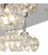 Salisbury Square 13 Light G9 Flush Light With Polished Chrome Square And Crystal Shade-10