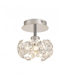 Salisbury G9 Ceiling Lamp With Polished Chrome And Crystal Shade-1