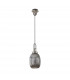 Yorktown Ceiling Pendant E27 With 20cm Almond Ribbed Glass Smoked Polished Nickel Matt Black-4
