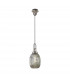 Yorktown Ceiling Pendant E27 With 20cm Almond Ribbed Glass Smoked Polished Nickel Matt Black-5