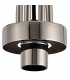 Yorktown Ceiling Pendant E27 With 20cm Almond Ribbed Glass Smoked Polished Nickel Matt Black-8