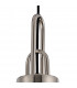 Yorktown Ceiling Pendant E27 With 20cm Almond Ribbed Glass Opal Polished Nickel Matt Black-7