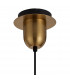 Yorktown Ceiling Pendant E27 With 20cm Almond Ribbed Glass Clear Brass Gold Matt Black-6