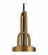 Yorktown Ceiling Pendant E27 With 20cm Almond Ribbed Glass Clear Brass Gold Matt Black-7