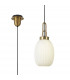 Yorktown Ceiling Pendant E27 With 20cm Almond Ribbed Glass Opal Brass Gold Matt Black-1