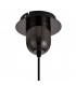 Yorktown Ceiling Pendant E27 With 20cm Almond Ribbed Glass Opal Black Chrome Matt Black-6