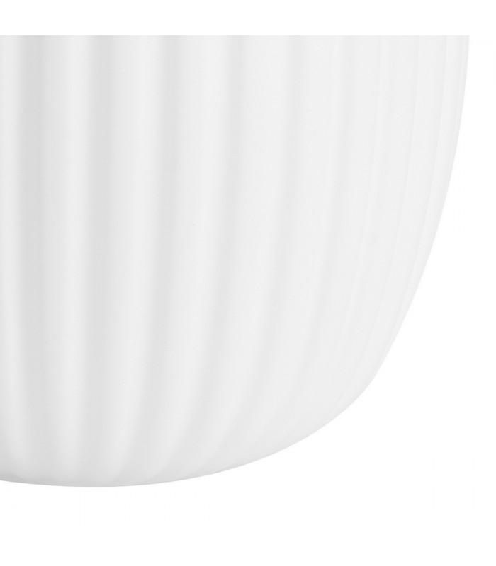 Yorktown Ceiling Pendant E27 20cm Almond Ribbed Glass Opal Black Aged Pewter-10