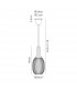 Yorktown Ceiling Pendant E27 20cm Almond Ribbed Glass Clear Antique Silver Black-2