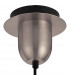 Yorktown Ceiling Pendant E27 20cm Almond Ribbed Glass Champagne Antique Silver Black-6