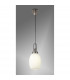Yorktown Ceiling Pendant E27 20cm Almond Ribbed Glass Opal Antique Silver Black-3