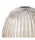 Yorktown Linear 3 Light Ceiling Pendant E27 With 20cm Almond Ribbed Glass Champagne Polished Nickel Matt Black-10