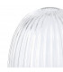 Yorktown Linear 3 Light Ceiling Pendant E27 With 20cm Almond Ribbed Glass Clear Copper Matt Black-8