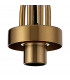 Yorktown Linear 3 Light Ceiling Pendant E27 With 20cm Almond Ribbed Glass Opal Brass Gold Matt Black-6