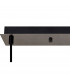 Yorktown Linear 3 Light Ceiling Pendant With 20cm Almond Ribbed Glass Black Chrome Matt Black Smoked-7