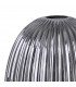 Yorktown Linear 3 Light Ceiling Pendant With 20cm Almond Ribbed Glass Black Chrome Matt Black Smoked-8