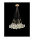 Salisbury 7 Light G9 1.5m Cluster Ceiling Pendant With French Gold And Crystal Shade-3