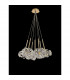 Salisbury 7 Light G9 1.5m Cluster Ceiling Pendant With French Gold And Crystal Shade-10
