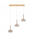 Salisbury 3 Light G9 2m Linear Ceiling Pendant With French Gold And Crystal Shade-4