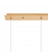 Salisbury 3 Light G9 2m Linear Ceiling Pendant With French Gold And Crystal Shade-5