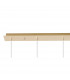 Salisbury 6 Light G9 2m Linear Ceiling Pendant With French Gold And Crystal Shade-10