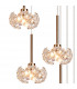 Salisbury 13 Light G9 2.5m Round Multiple Ceiling Pendant With French Gold And Crystal Shade-6