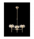 Salisbury 3 Light G9 Telescopic Light With French Gold And Crystal Shade-3