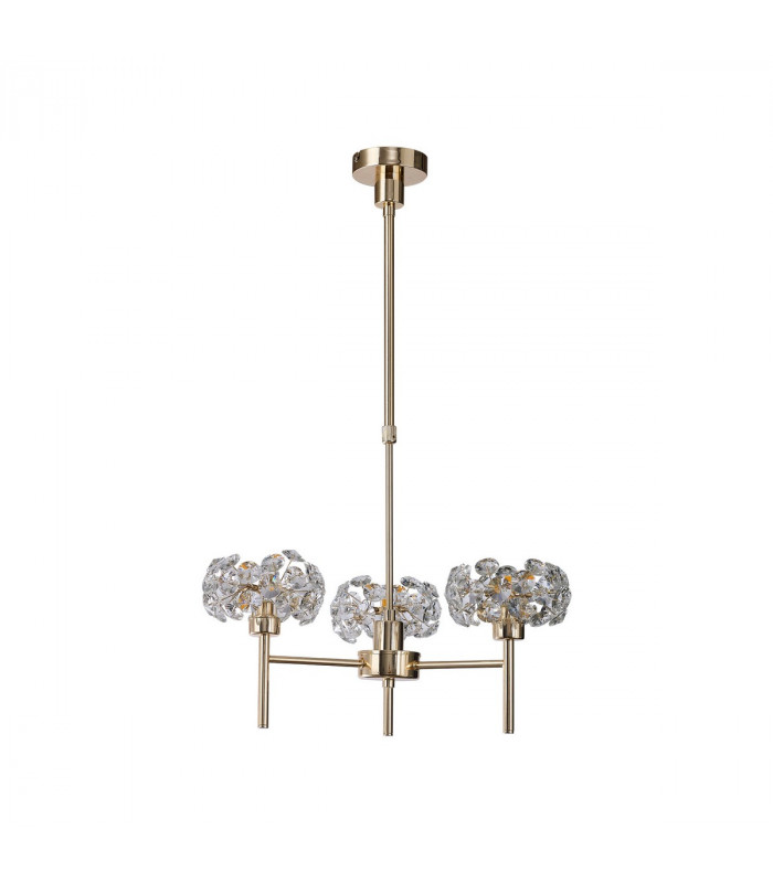 Salisbury 3 Light G9 Telescopic Light With French Gold And Crystal Shade-8