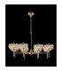 Salisbury 8 Light G9 Telescopic Light With French Gold And Crystal Shade-3
