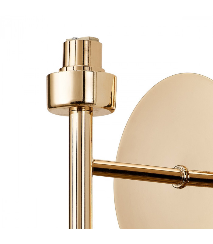 Salisbury G9 Switched Wall Lamp With French Gold And Crystal Shade-10