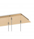 Salisbury 12 Light G9 2m Linear Ceiling Pendant With French Gold And Crystal Shade-9