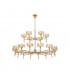 Salisbury 20 Light G9 2-Tier Light With French Gold And Crystal Shade-1