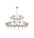Salisbury 20 Light G9 2-Tier Light With French Gold And Crystal Shade-4