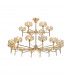 Salisbury 20 Light G9 2-Tier Light With French Gold And Crystal Shade-5