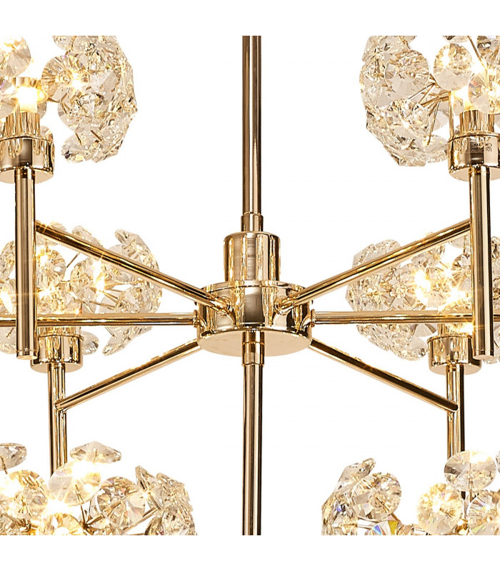 Salisbury 20 Light G9 2-Tier Light With French Gold And Crystal Shade-8