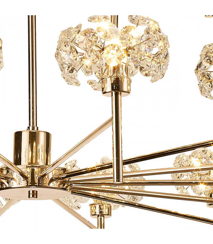 Salisbury 20 Light G9 2-Tier Light With French Gold And Crystal Shade-9