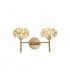 Salisbury 2 Light G9 Switched Wall Lamp With French Gold And Crystal Shade-1