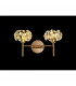 Salisbury 2 Light G9 Switched Wall Lamp With French Gold And Crystal Shade-3