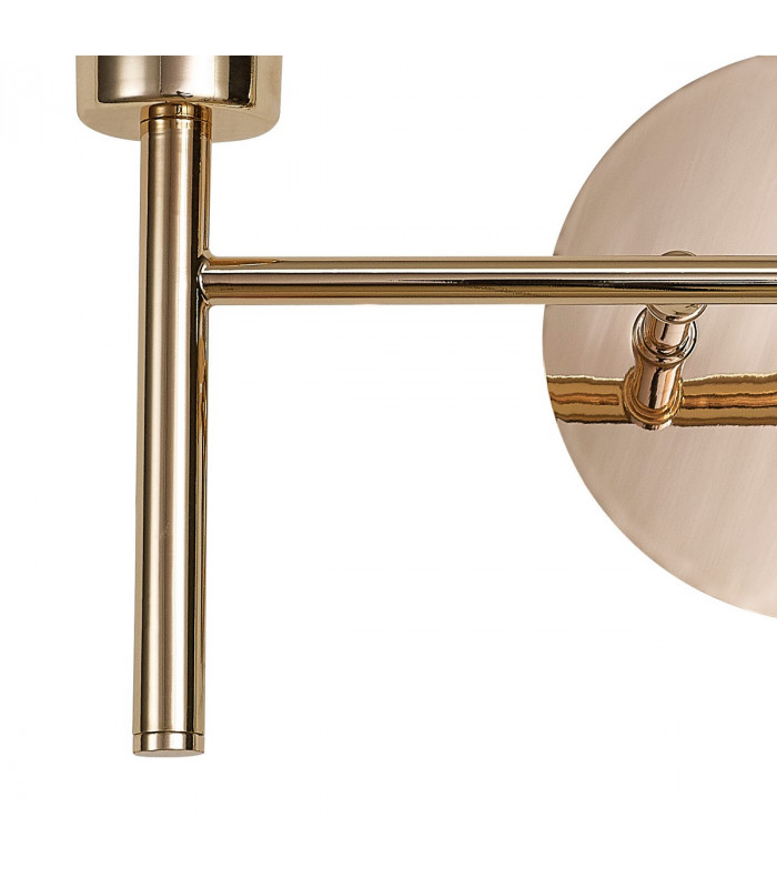 Salisbury 2 Light G9 Switched Wall Lamp With French Gold And Crystal Shade-10