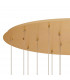 Salisbury 19 Light G9 3.5m Oval Multiple Ceiling Pendant With French Gold And Crystal Shade-5