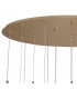 Salisbury 19 Light G9 3.5m Oval Multiple Ceiling Pendant With French Gold And Crystal Shade-10