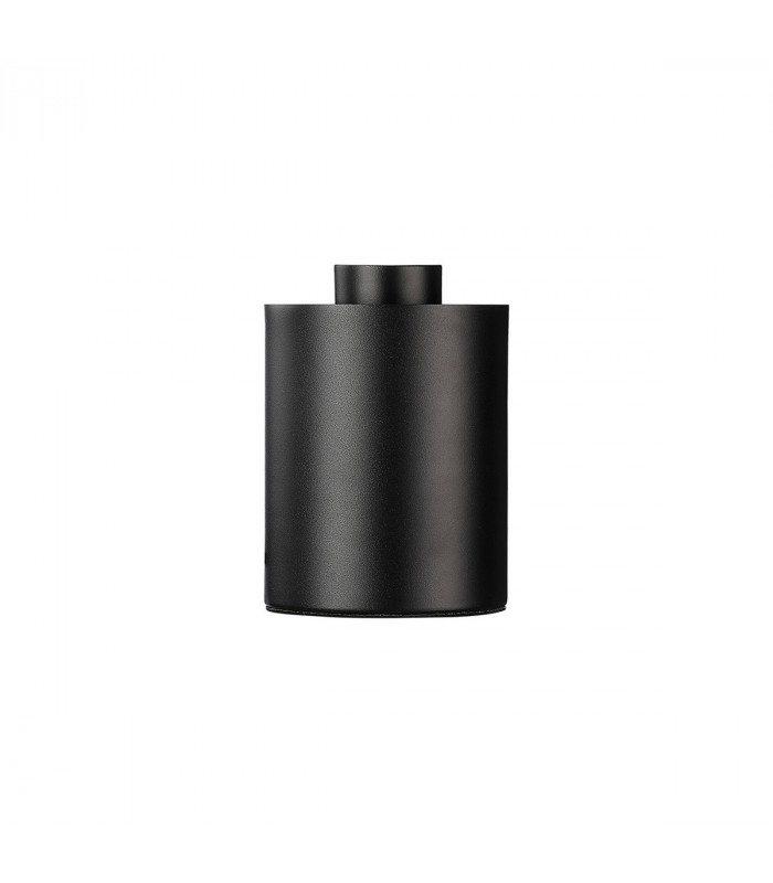 Corinth Narrow Table Lamp E27 Satin Black Smoke Plated Glass-10