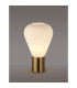 Corinth Narrow Table Lamp E27 Antique Brass Opal Glass-3