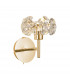 Salisbury Adjustable G9 Switched Wall Lamp With French Gold And Crystal Shade-1