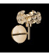 Salisbury Adjustable G9 Switched Wall Lamp With French Gold And Crystal Shade-3
