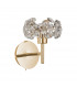 Salisbury Adjustable G9 Switched Wall Lamp With French Gold And Crystal Shade-4