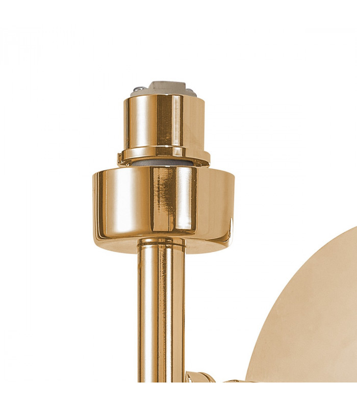 Salisbury Adjustable G9 Switched Wall Lamp With French Gold And Crystal Shade-9