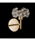 Salisbury Adjustable G9 Switched Wall Lamp With French Gold And Crystal Shade-10